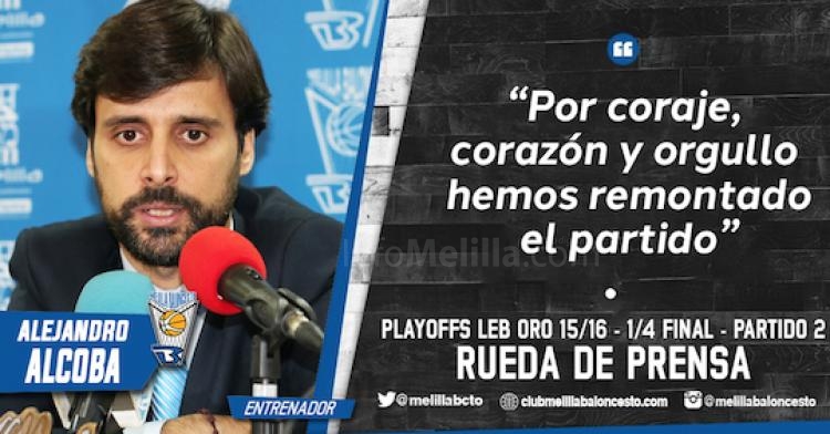 Alejandro Alcoba: “Por coraje, corazón y orgullo hemos remontado el partido"