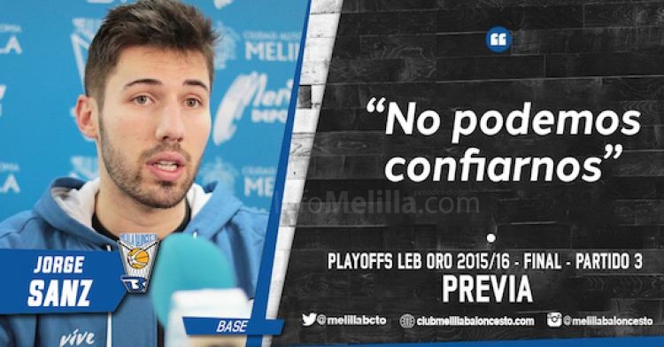 Melilla Baloncesto: Jorge Sanz “No podemos confiarnos"