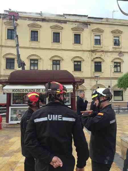 Un equipo de la UME se desplaza a Melilla para colaborar con los técnicos de la Cuidad en el reconocimiento de infraestructuras