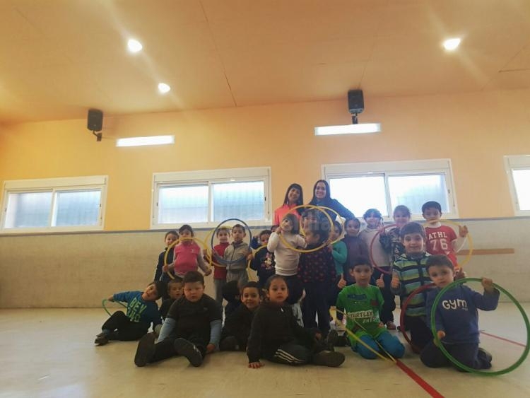 Clases de psicomotricidad del club de tiro mosqueteros
