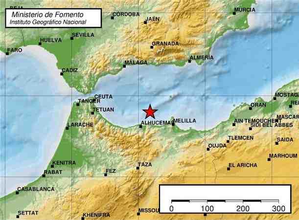 Melilla registra un nuevo temblor de tierra de 5,1 grados