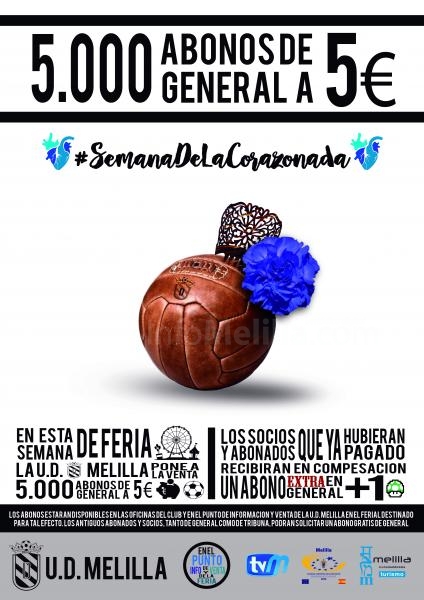 La U.D. Melilla, el club con los precios más bajos de España