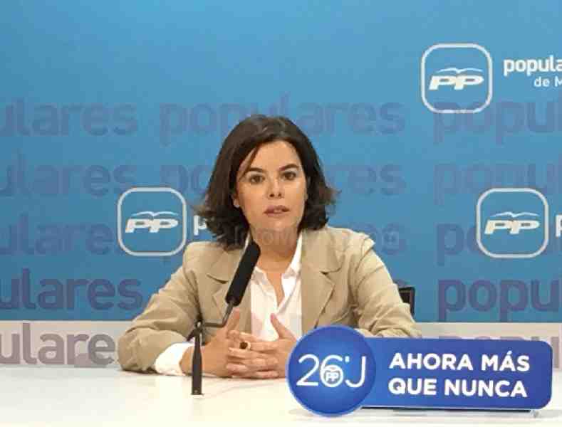 Sáenz de Santamaría: en inmigración hay que estar con la UE y dejarse de demagogias