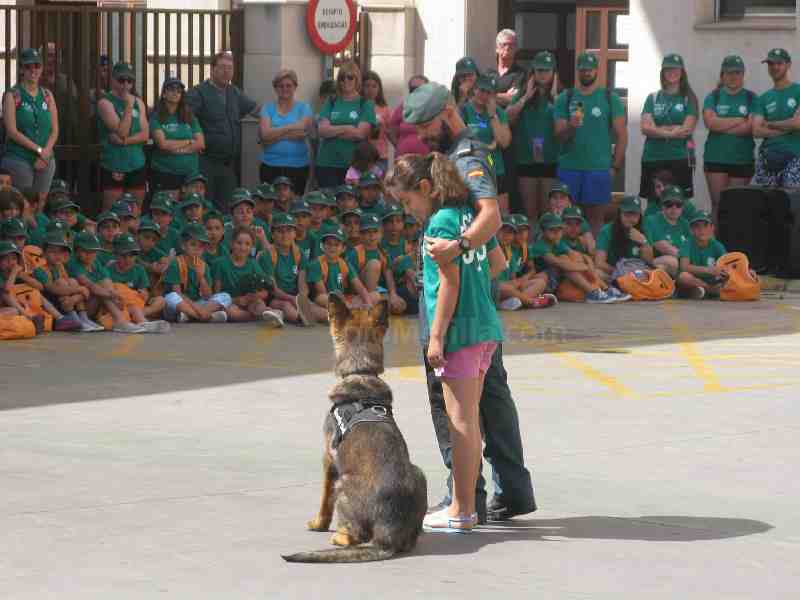 La Guardia Civil da a conocer su labor a 150 niños de las colonias de Cáritas