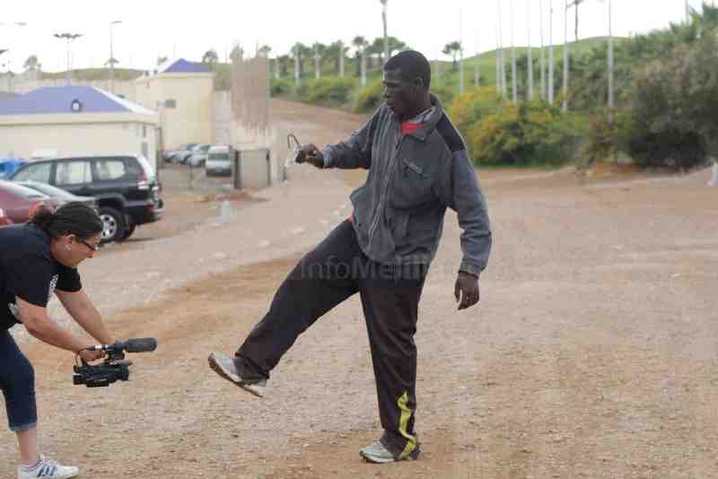 Una treintena de inmigrantes entra a Melilla tras un salto a valla