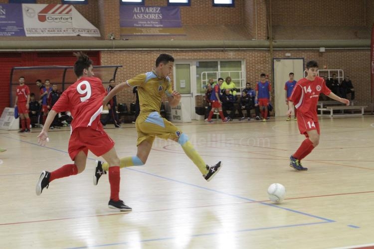La Selección Melillense Sub 19 de Fútbol Sala se despide del Nacional con otro mal trago ante Madrid (14-1)