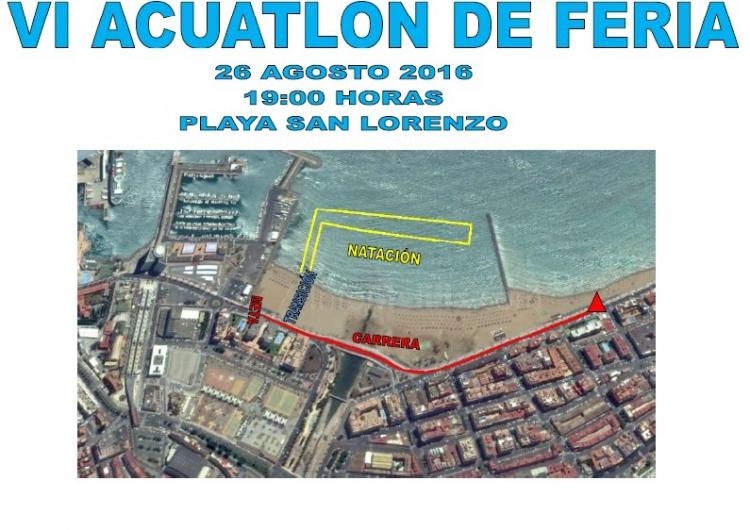 Tiatlon: El IV Acuatlon de Feria se desarrollará en la playa de "San Lorenzo"