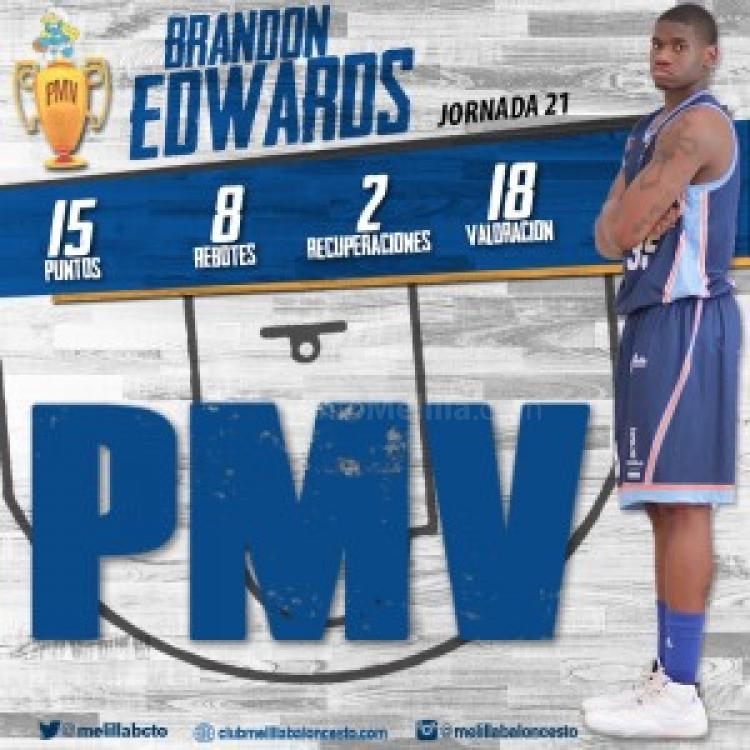 Brandon Edwards suma un nuevo ‘PMV’ tras el partido ante Amics Castelló