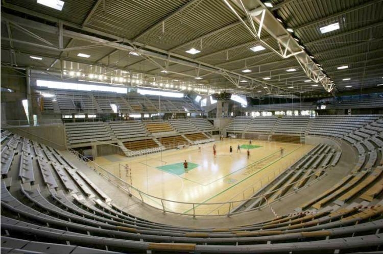 Polideportivo Municipal de Huesca, lugar donde juegan sus encuentros