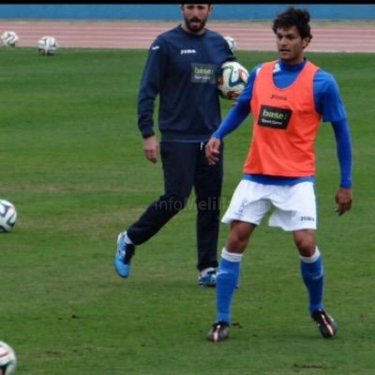 Fernando de la Rosa en una de las sesiones de entrenamiento