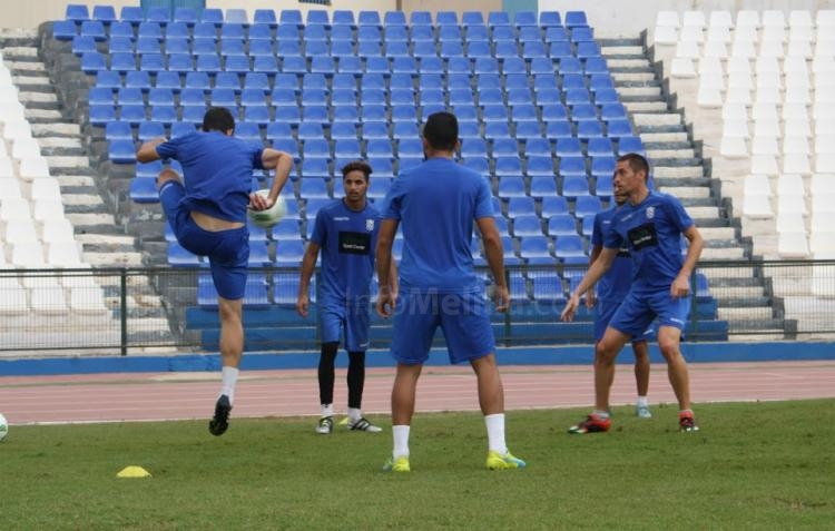 La U.D. Melilla, enfrascada en la preparación del partido frente al Cartagena