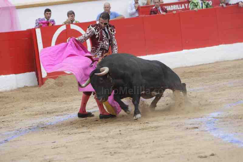Triunfo rotundo de Padilla, que corta cuatro orejas y un rabo en Melilla