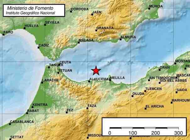 Melilla registra una nueva réplica del terremoto de más de 4 grados en la escala de Richter