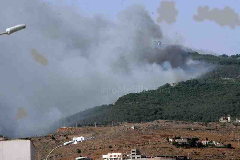 El incendio del monte Gurugú está controlado "en un 70%" según Marruecos