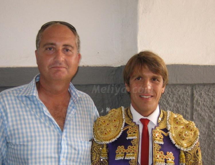 Fausto con Manolo Díaz 'El Cordobés.