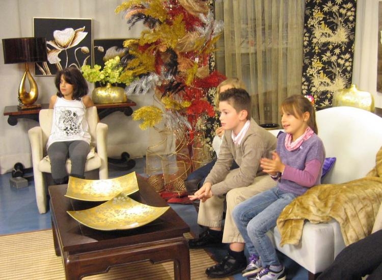 Invasión infantil en los estudios de Televisión Melilla