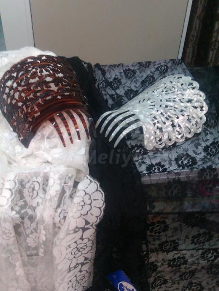 En Semana Santa , mantilla española