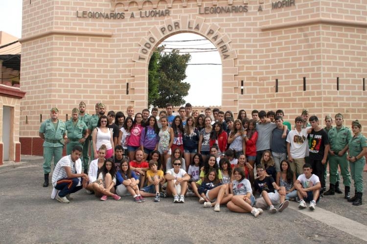 Visita al Tercio de los campamentos juveniles