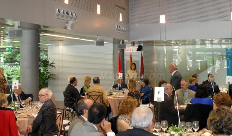 Ana Botella dirigió unas palabras a los asistentes al almuerzo