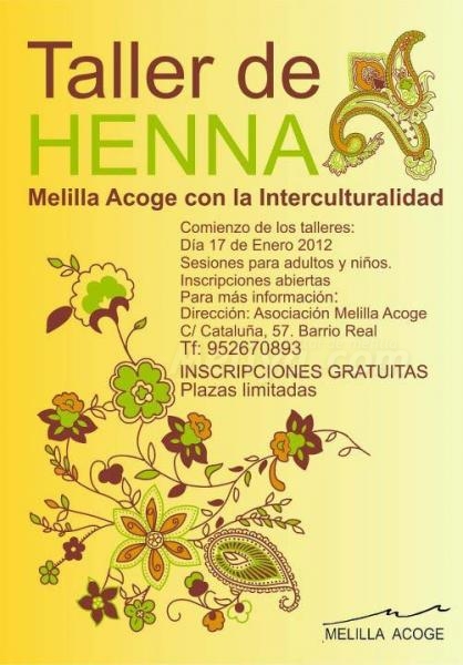 Melilla Acoge propone el conocimiento del 'tatoo' a base de henna o alheña