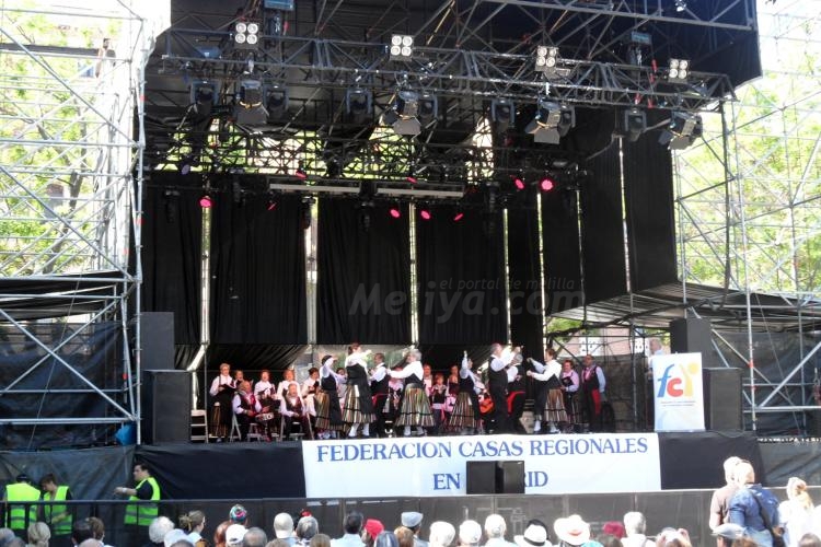 Un momento del festival de las Casas Regionales en Madrid