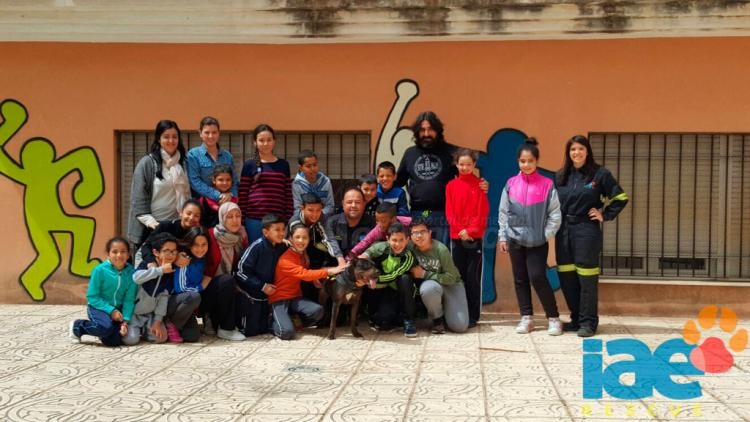 Maiden acompaña a IAE en la visita a la ludoteca Cañada