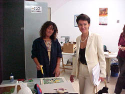 Garbín inaugura una nueva fase del curso de vidriero vitrallero incluido en el programa de inserción socio-educativa