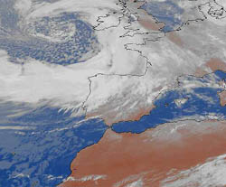 El Instituto Nacional de Meteorología anuncia vientos fuertes en Melilla para hoy y mañana
