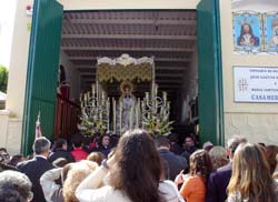 Una gran granizada puso fin al Encuentro del Domingo de Resurrección