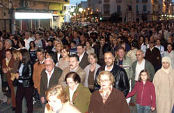 Melilla se une al dolor de Madrid con una manifestación sin precedentes