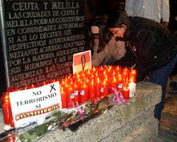 Los representantes melillenses unidos en la condena