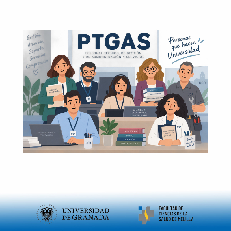 Imagen de la noticia: La Facultad de Ciencias de la Salud de Melilla agradece la labor del PTGAS