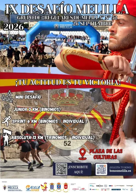Imagen de la noticia: El Desafío-Melilla pide alimentos para el Banco de Alimentos al recoger dorsales