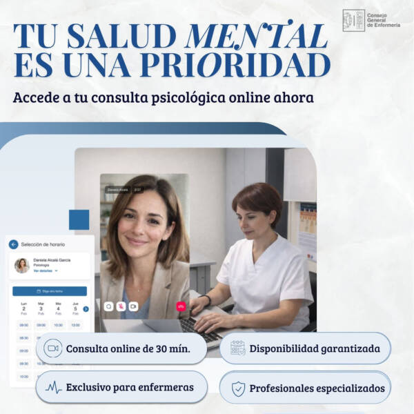 Imagen de la noticia: Enfermería pone en marcha una consulta psicológica online para colegiadas
