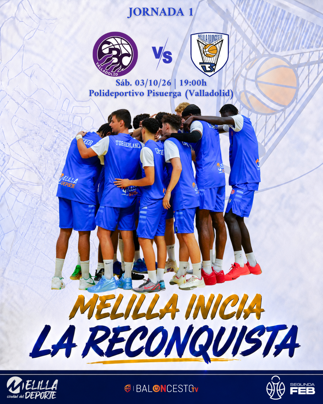 Imagen de la noticia: El Melilla Ciudad del Deporte debuta en Segunda FEB este sábado en Valladolid
