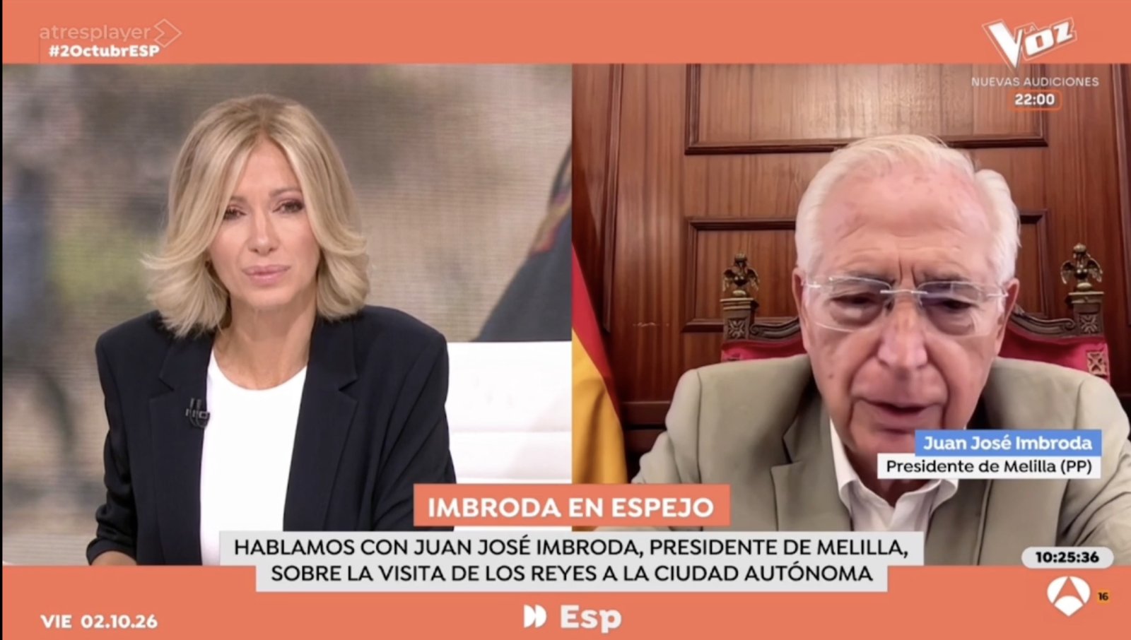 Imagen de la noticia: Imbroda pide elecciones y critica la gestión de Sánchez en Espejo Público