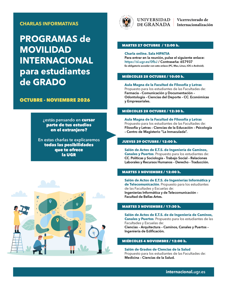 Imagen de la noticia: La UGR convoca una sesión online sobre movilidad internacional para Ceuta y Melilla