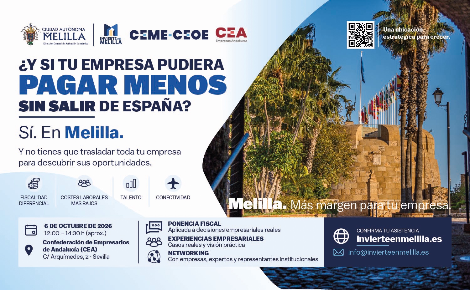 Imagen de la noticia: La Ciudad Autónoma presenta en Sevilla las oportunidades de invertir en Melilla