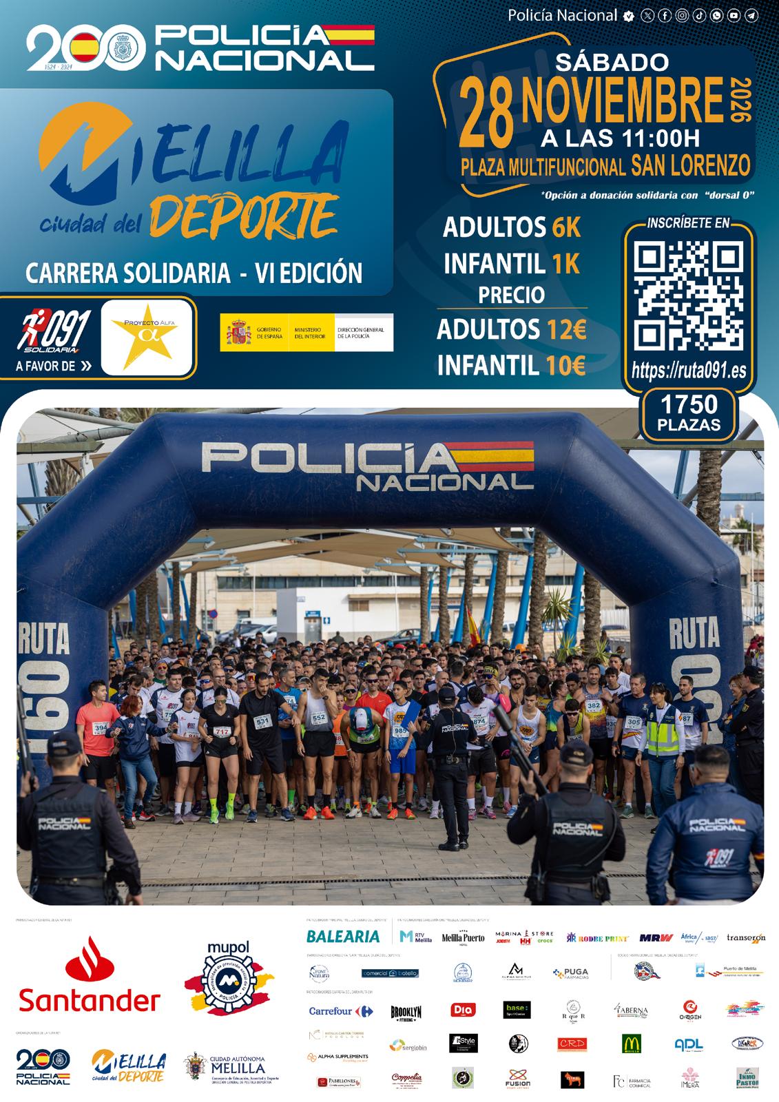 Imagen de la noticia: La Carrera Solidaria Ruta 091 se adelanta al sábado 28 de noviembre