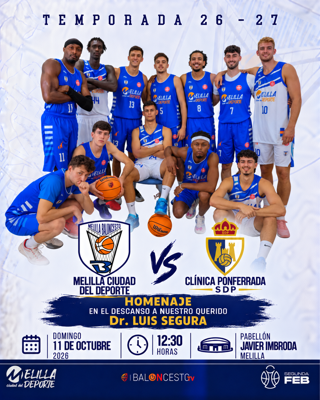 Imagen de la noticia: El Melilla Ciudad del Deporte debuta en casa este domingo ante el Clínica Ponferrada