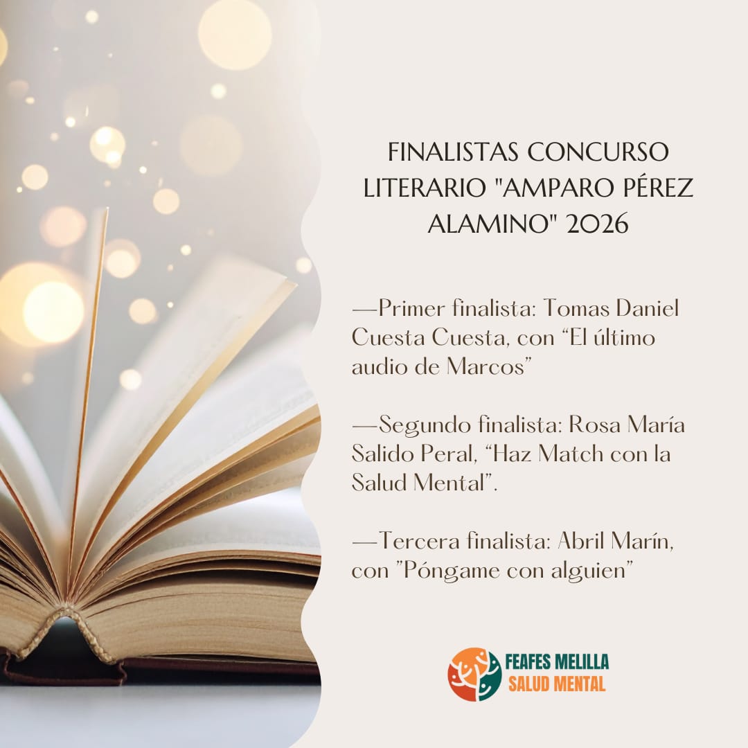 Imagen de la noticia: FEAFES Melilla anuncia los finalistas del concurso literario Amparo Pérez Alamino