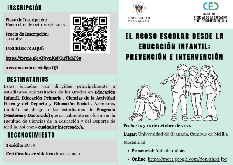 Jornadas «El acoso escolar desde la Educación Infantil: prevención e intervención»