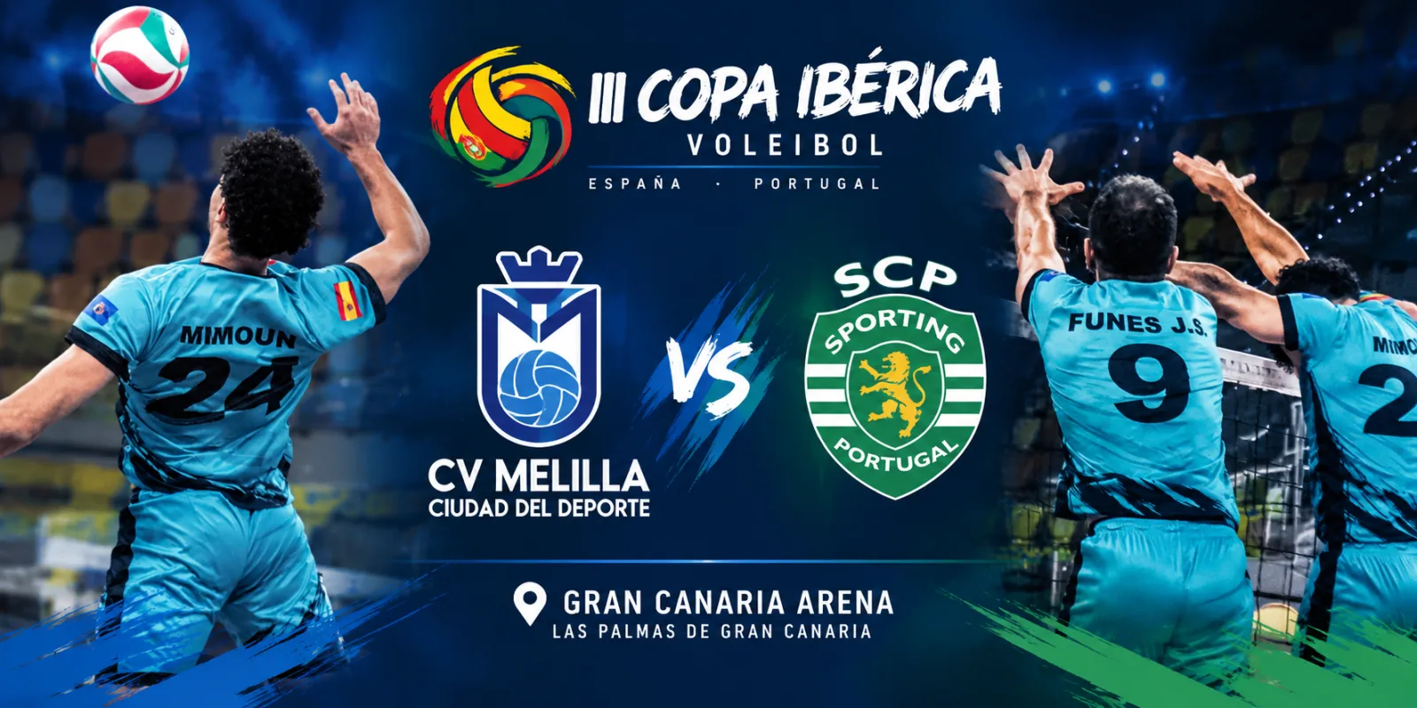 Imagen de la noticia: El CV Melilla Ciudad del Deporte acaba cuarto en la Copa Ibérica tras caer ante el Benfica