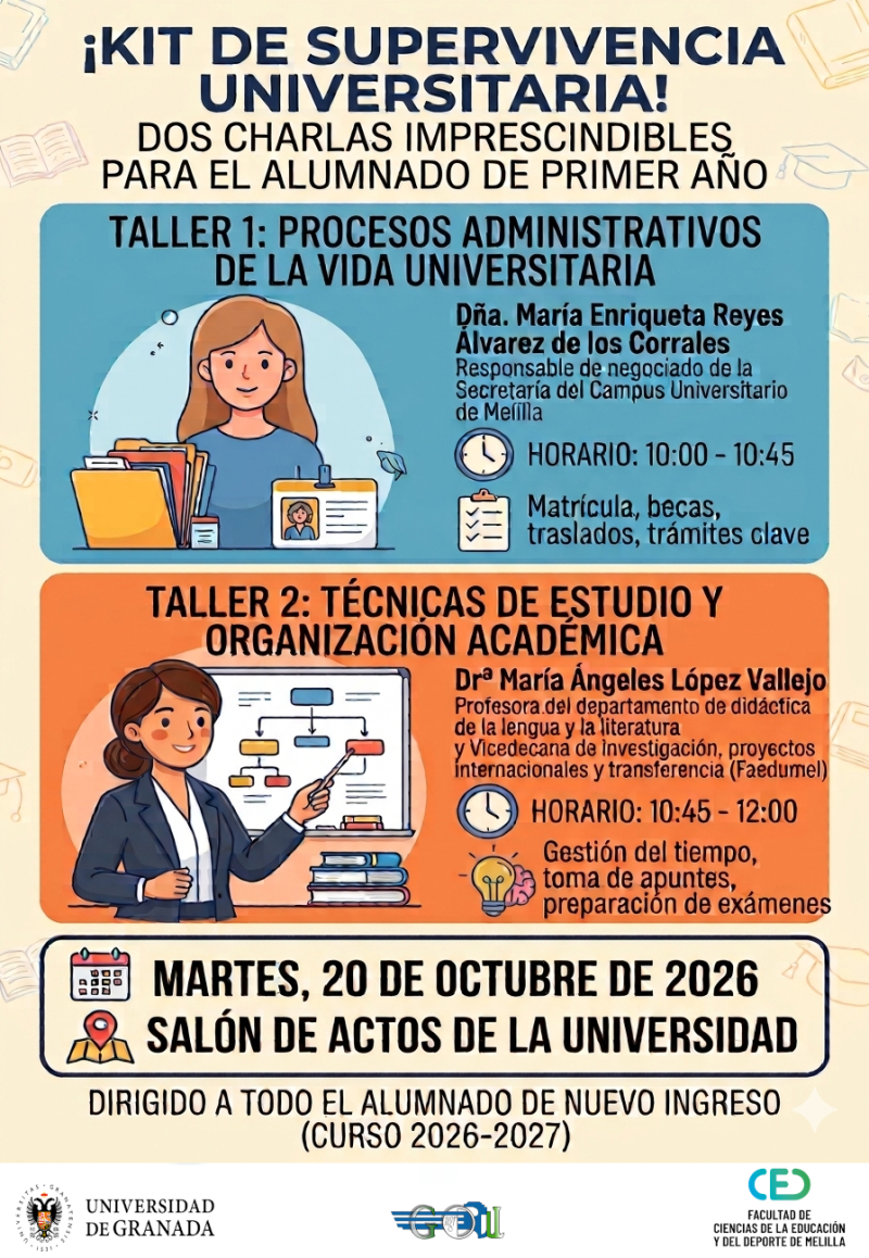 Imagen de la noticia: El GOU organiza el Kit de Supervivencia Universitaria para el alumnado de nuevo ingreso