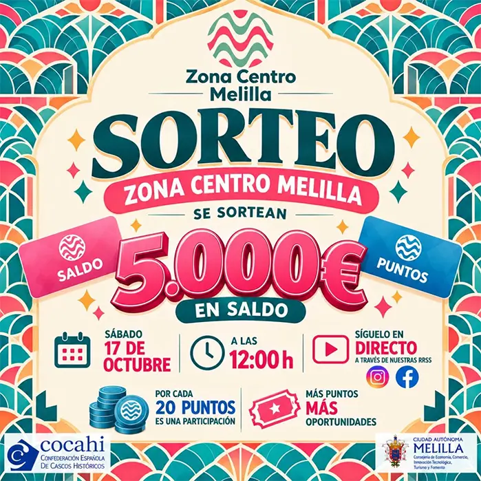 Imagen de la noticia: Zona Centro sortea 5.000 euros en saldo entre quienes compren en el centro