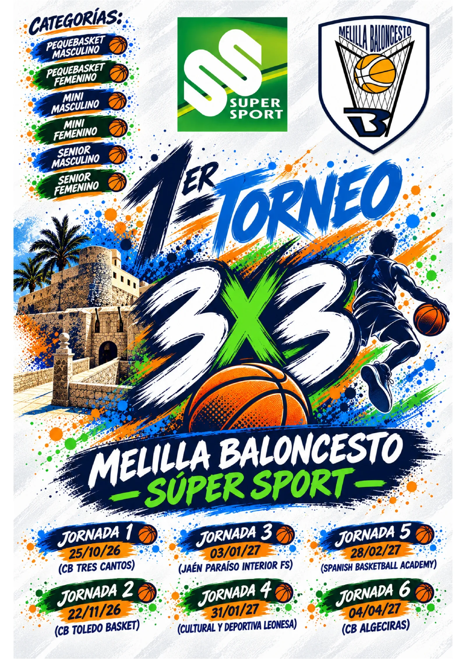 Imagen de la noticia: El Club Melilla Baloncesto organiza un torneo 3x3 con seis jornadas desde el 25 de octubre