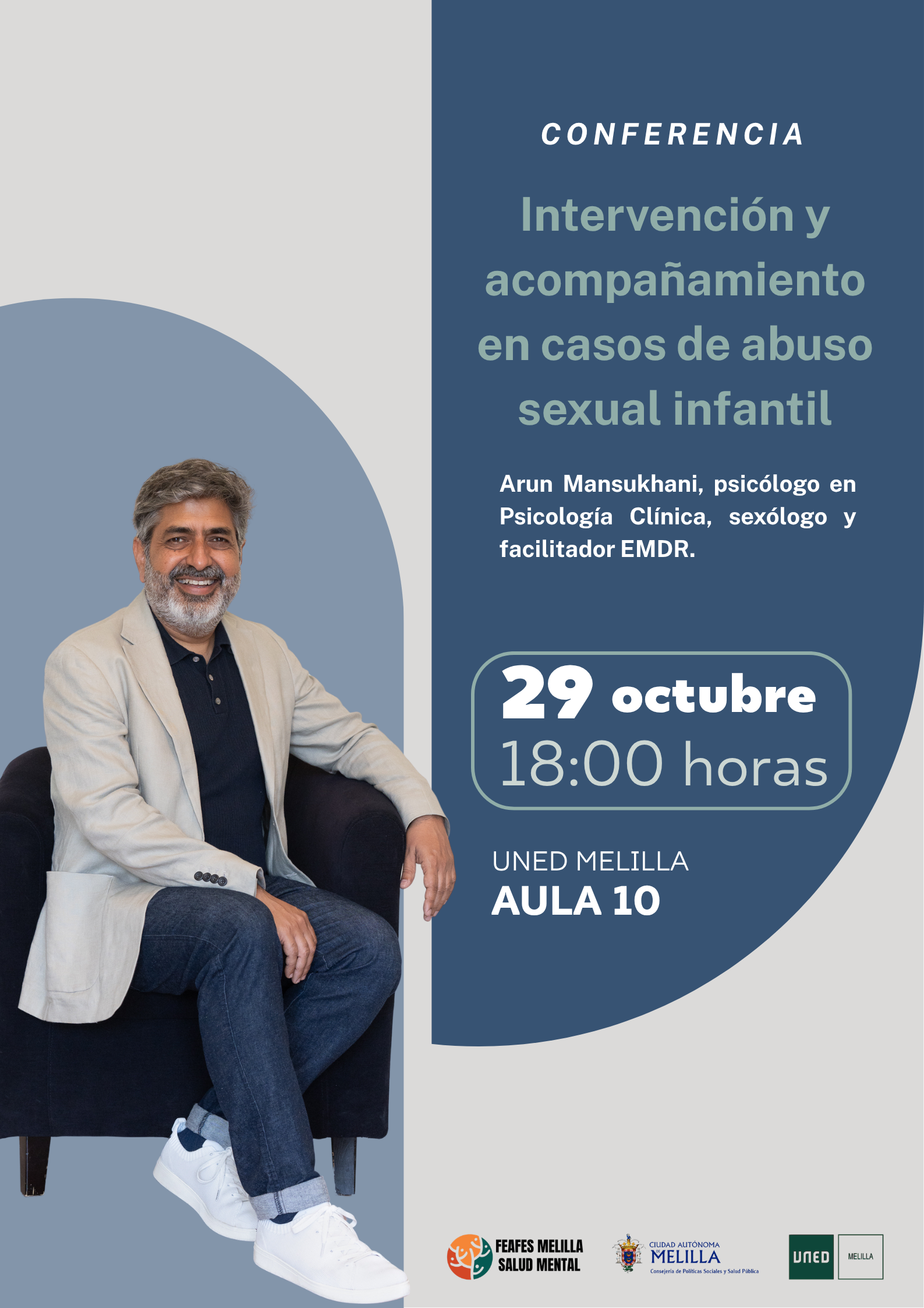 Conferencia “Intervención y acompañamiento en casos de abuso sexual infantil”, de Arun Mansukhani