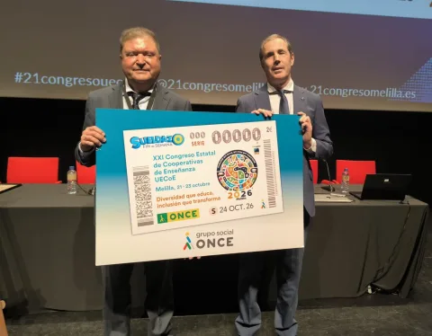 Imagen de la noticia: La ONCE dedica su cupón del sábado 24 a las cooperativas de enseñanza reunidas en Melilla