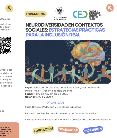 Imagen de la noticia: Curso gratuito sobre neurodiversidad en Melilla: 30 plazas y preinscripción hasta el 4 de noviembre