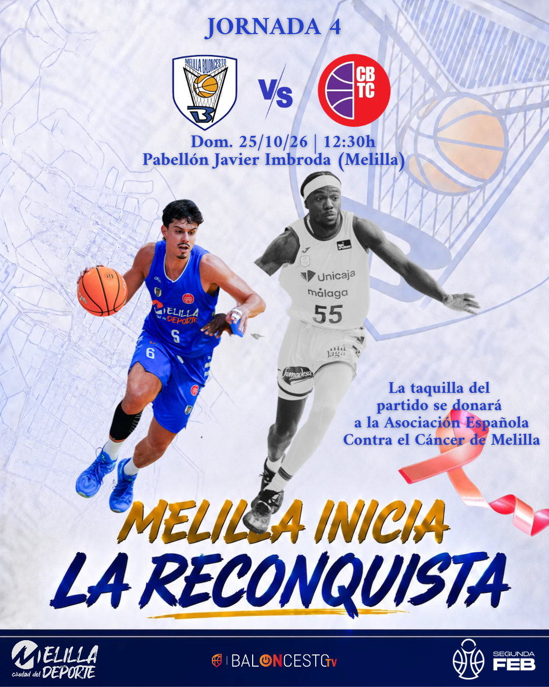 Imagen de la noticia: El Melilla Ciudad del Deporte defiende el liderato ante el CB Tres Cantos